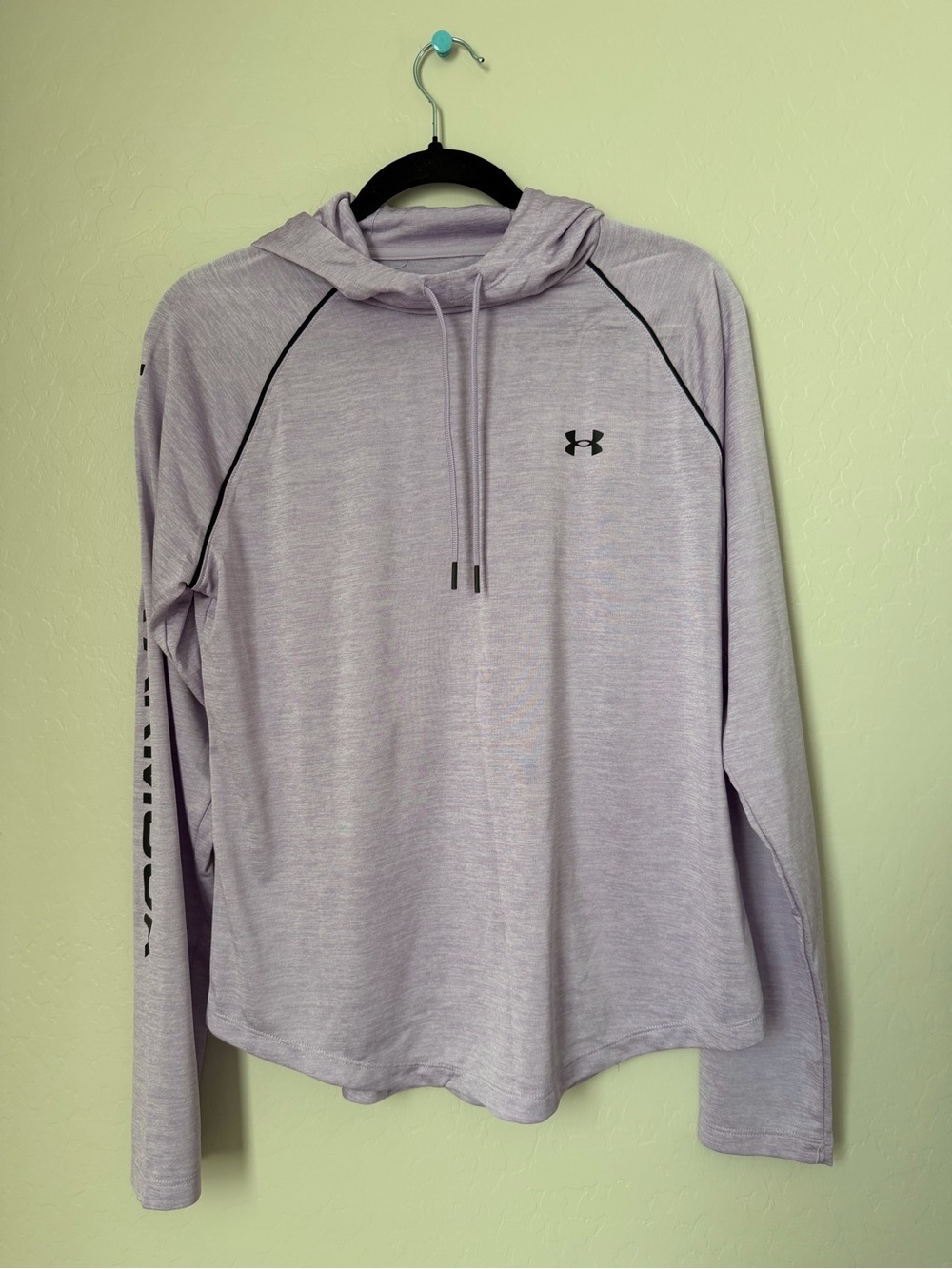LG Light Purple Athletic Hoodie with Black Accents